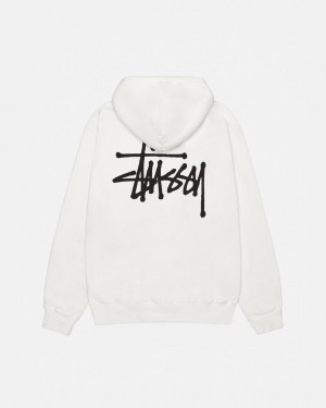 Stussy Basic Stussy Hoodie Pigment Dyed - Unisex Hoodies Beige | DKDYB30333