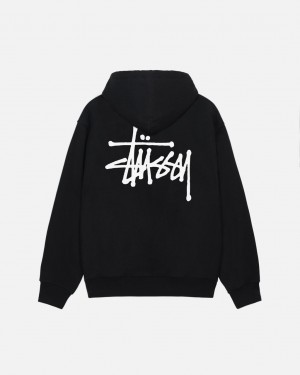 Stussy Basic Stussy Hoodie - Unisex Hoodies Sort | EDKVG41334