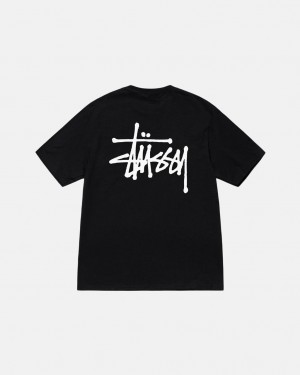 Stussy Basic Stussy Tee - Unisex Shortsleeve Sort | ZDKNQ17226