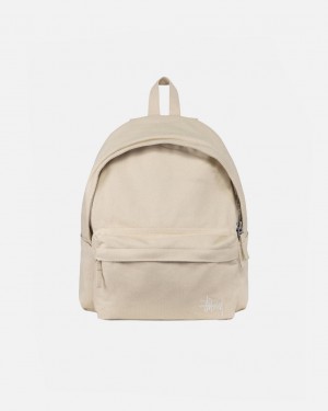 Stussy Canvas Backpack - Unisex Bags Beige | DKNZX45459