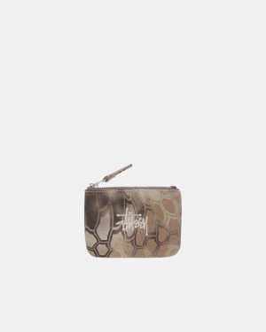 Stussy Canvas Coin Pouch - Unisex Bags Grå | YDKVQ87423