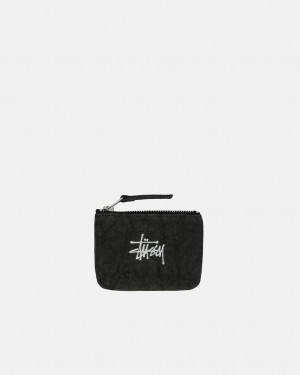 Stussy Canvas Coin Pouch - Unisex Bags Sort | SDKVO45334