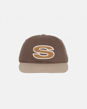 Stussy Chenille S Low Pro Cap - Unisex Brune | XDKGW37461