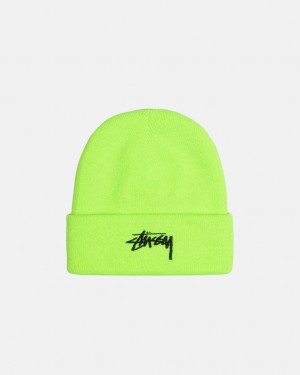 Stussy Cuff Beanie Stock - Unisex Grøn | DKNZX80639