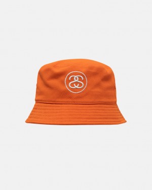 Stussy Deep Bucket Hat SS Link - Unisex Orange | PDKQX54225