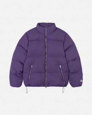 Stussy Down Puffer Nylon - Unisex Jackets Lilla | DKNEJ71928