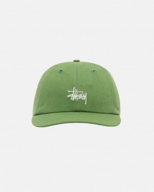 Stussy Low Pro Basic Stock Strapback - Unisex Grøn | DKZDE55738