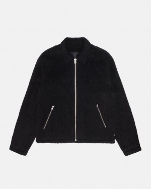 Stussy Mohair Club Jacket - Unisex Jackets Sort | SDKVO33701