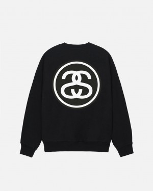 Stussy SS-Link Crew - Unisex Hoodies Sort | DKCIF75796