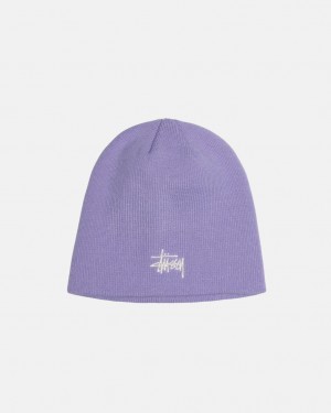 Stussy Skullcap Basic - Unisex Lilla | DKEAH77144