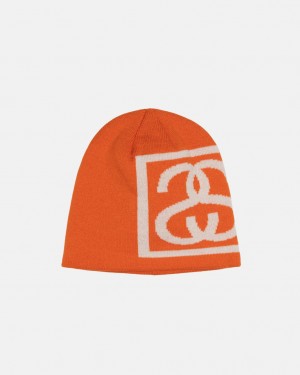 Stussy Skullcap SS Link - Unisex Orange | DKXMI84466