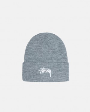 Stussy Stock Cuff Beanie - Unisex Grå | DKZPD42209