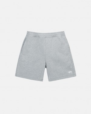 Stussy Stock Logo Sweatshort - Unisex Shorts Trunks Grå | DKNZX55264