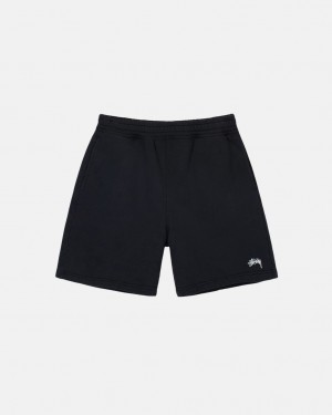 Stussy Stock Logo Sweatshort - Unisex Shorts Trunks Sort | DKDYB96710