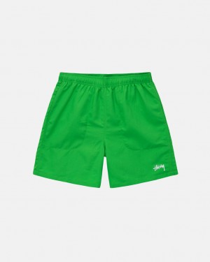 Stussy Strand Kort Stock - Unisex Shorts Trunks Grøn | LDKSX55798