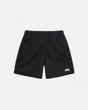 Stussy Strand Kort Stock - Unisex Shorts Trunks Sort | XDKGW30959