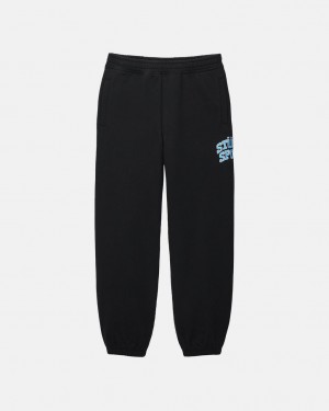 Stussy Stüssy Sports Sweatpant - Unisex Jeans Pants Sort | UDKND53462