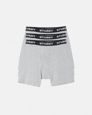 Stussy Stussy Boxer Briefs - Unisex Shorts Trunks Grå | DKQAV44746