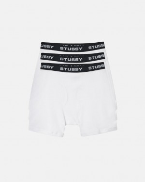 Stussy Stussy Boxer Briefs - Unisex Shorts Trunks Hvide | QDKWA52022