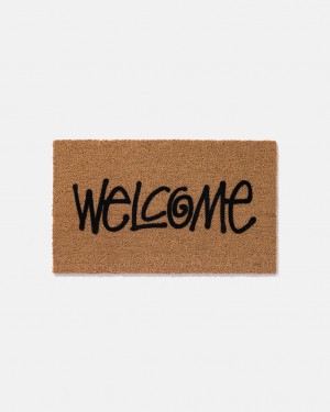 Stussy Stussy Welcome Mat - Home Goods Brune | FDKHY98344