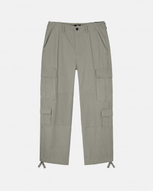 Stussy Surplus Cargo Ripstop - Unisex Jeans Pants Olivengrøn | DKJZR22073