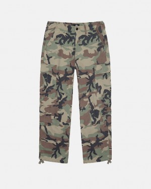 Stussy Surplus Cargo Ripstop - Unisex Jeans Pants Camo | SDKVO58371