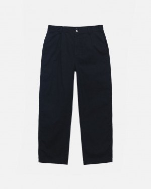 Stussy Workgear Trouser Twill - Unisex Pants Sort | LDKSX40056