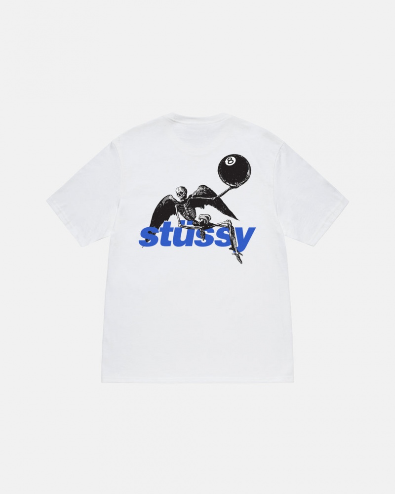 Stussy Apocalypse Tee - Unisex Shortsleeve Hvide | BDKSD35688