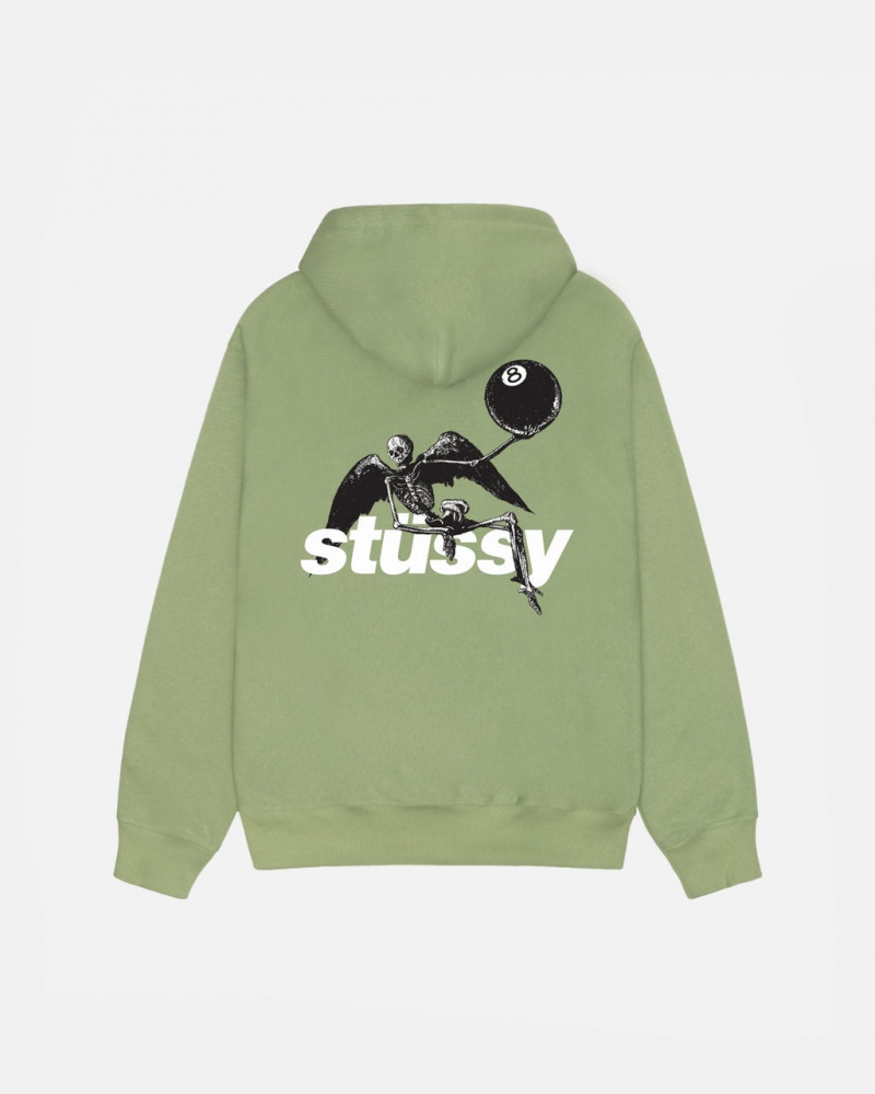 Stussy Apocalypse Zip Hoodie - Unisex Hoodies Grøn | FDKHY51169