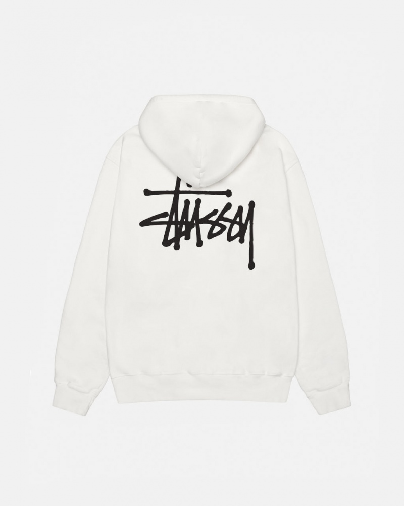 Stussy Basic Stussy Hoodie Pigment Dyed - Unisex Hoodies Beige | DKDYB30333