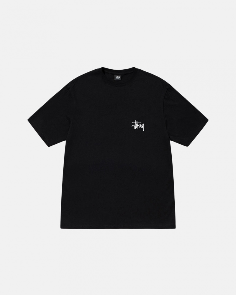 Stussy Basic Stussy Tee - Unisex Shortsleeve Sort | ZDKNQ17226