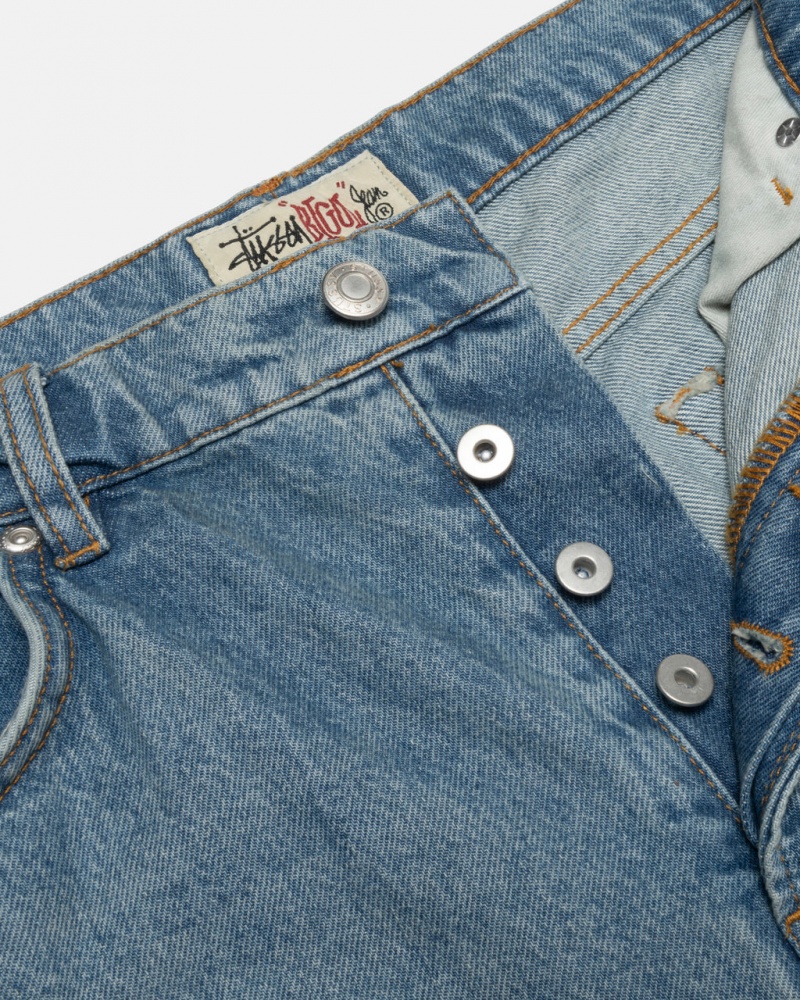 Stussy Big Ol Jean Denim - Unisex Denim Blå | DKJBT75888