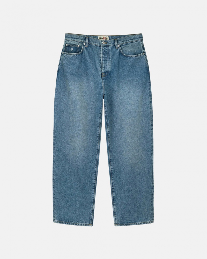 Stussy Big Ol Jean Denim - Unisex Denim Blå | DKJBT75888