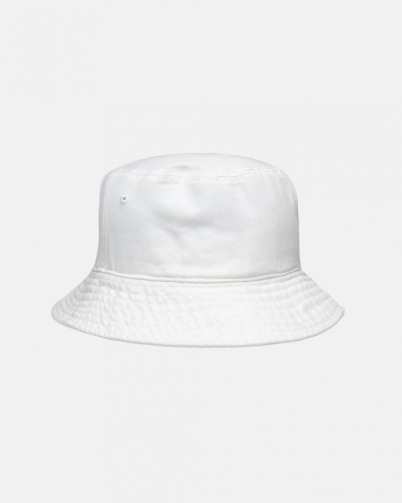 Stussy Bucket Hat Big Stock - Unisex Beige | DKCVG68088