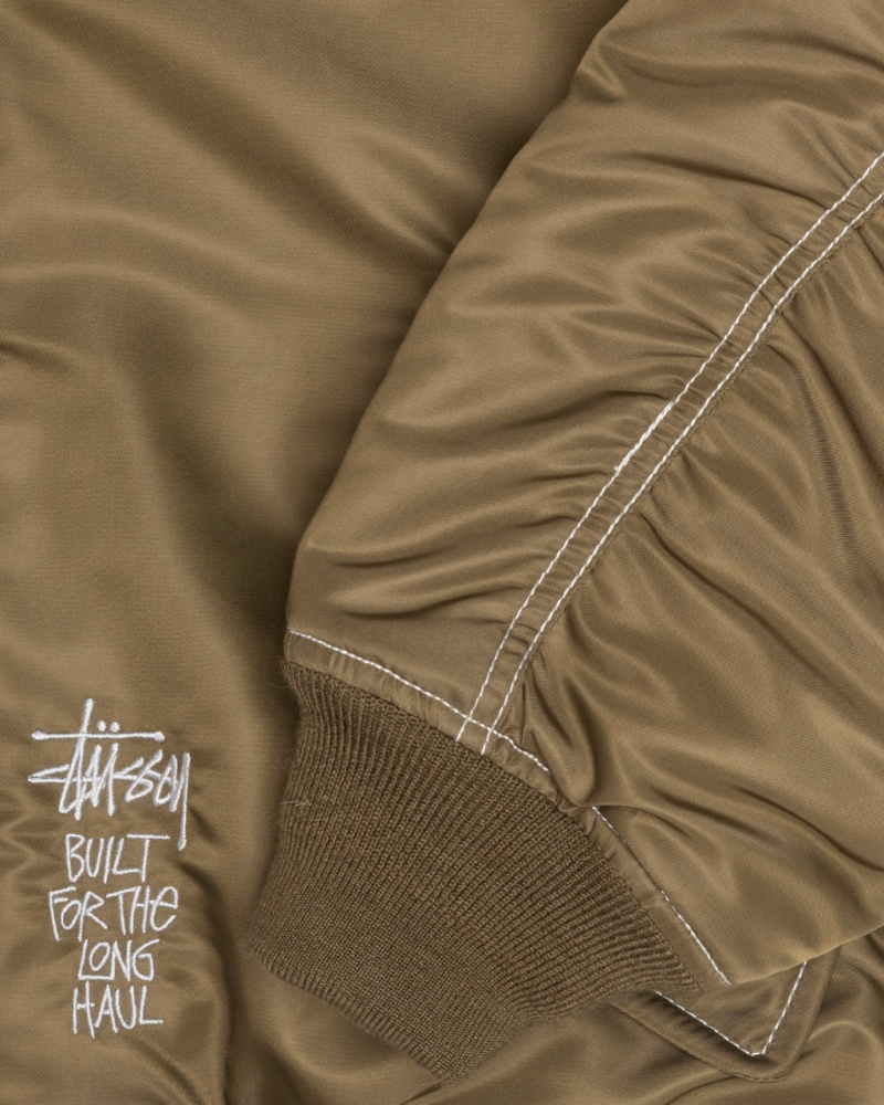 Stussy Built Reversible Bomber Jacket - Unisex Jackets Brune | DKXBR25958