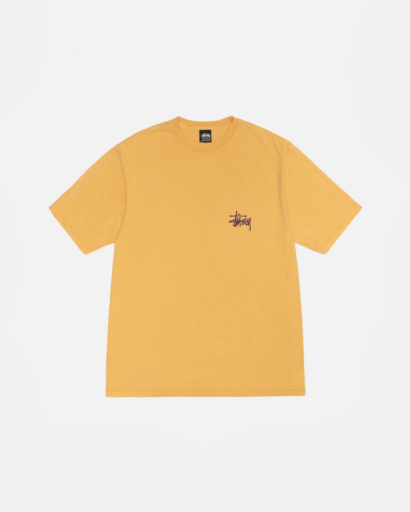 Stussy Built Tough Tee Pigment Dyed - Unisex Shortsleeve Orange | ADKWC47816