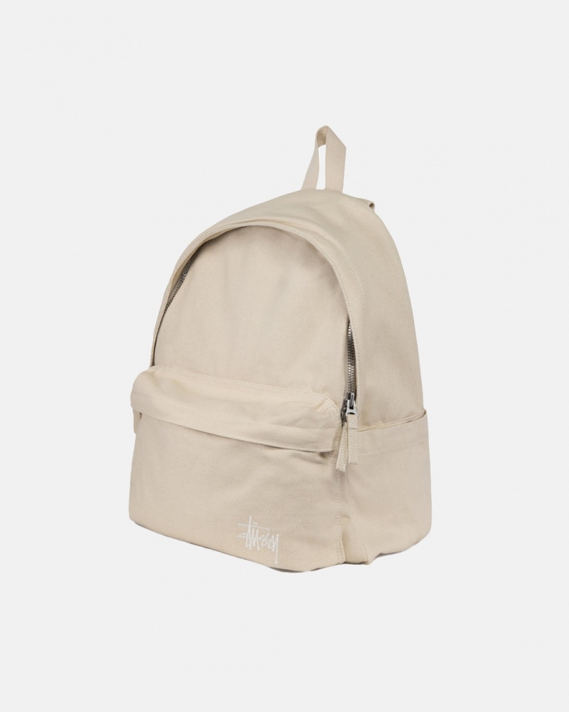 Stussy Canvas Backpack - Unisex Bags Beige | DKNZX45459