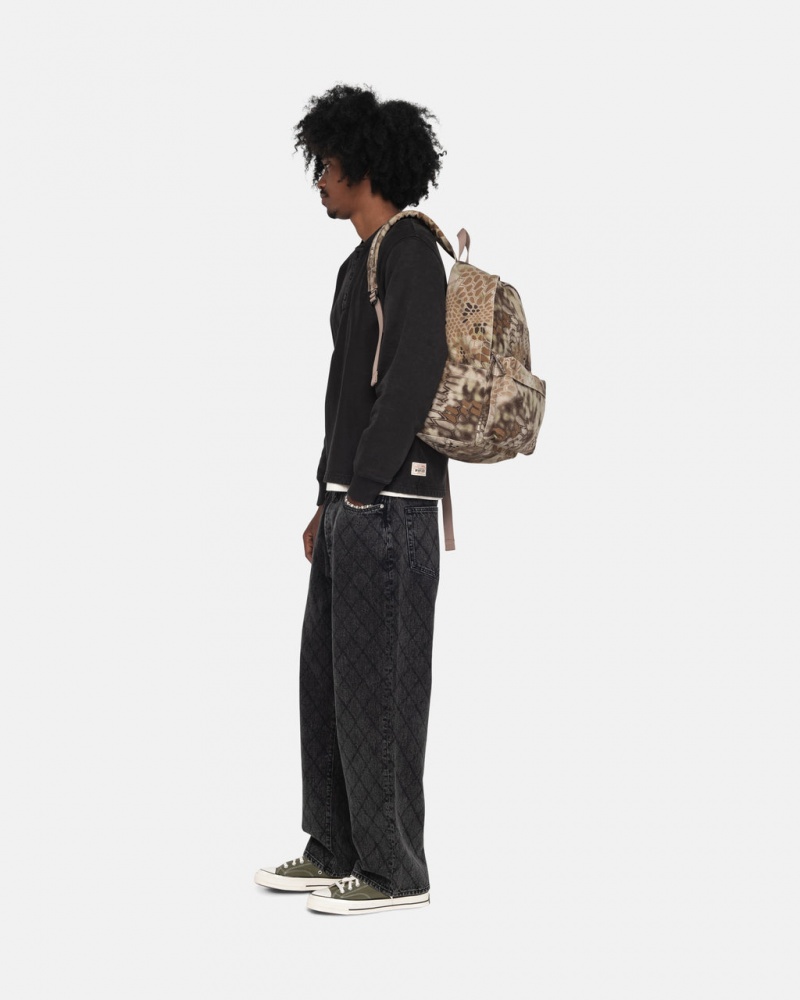 Stussy Canvas Backpack - Unisex Bags Brune | DKCIF63679