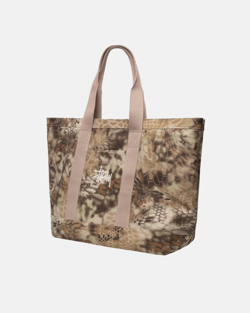 Stussy Canvas Extra Large Tote Bag - Unisex Bags Brune | DKXBR58218