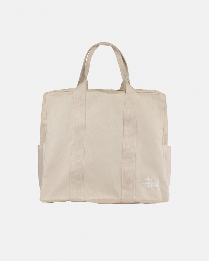 Stussy Canvas Flight Bag - Unisex Bags Beige | ZDKMJ93742