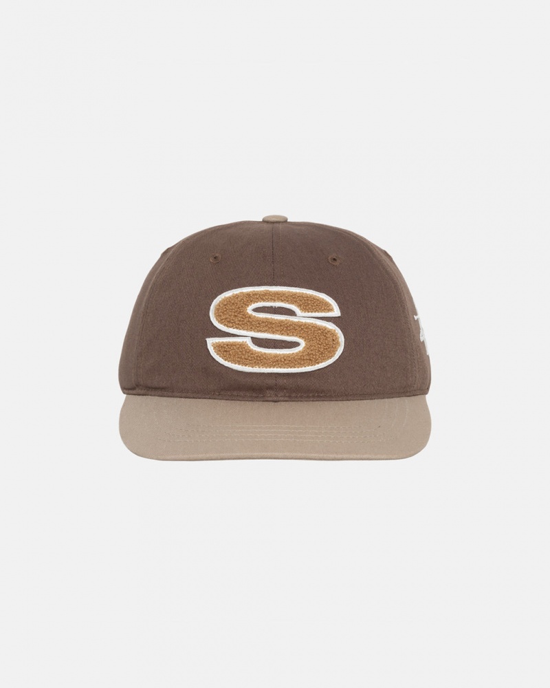 Stussy Chenille S Low Pro Cap - Unisex Brune | XDKGW37461