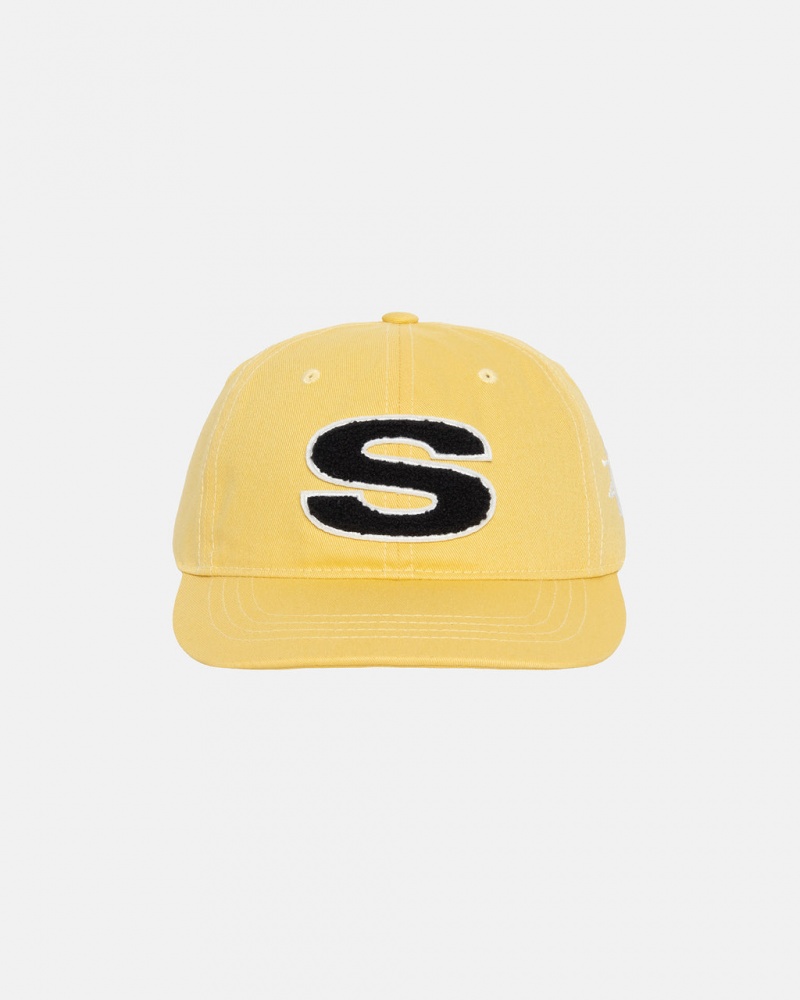 Stussy Chenille S Low Pro Cap - Unisex Sennep | DKDFL75188