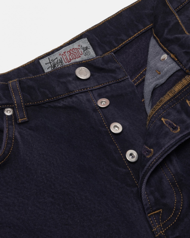 Stussy Classic Jean Denim - Unisex Denim Sort | DDKVO82068