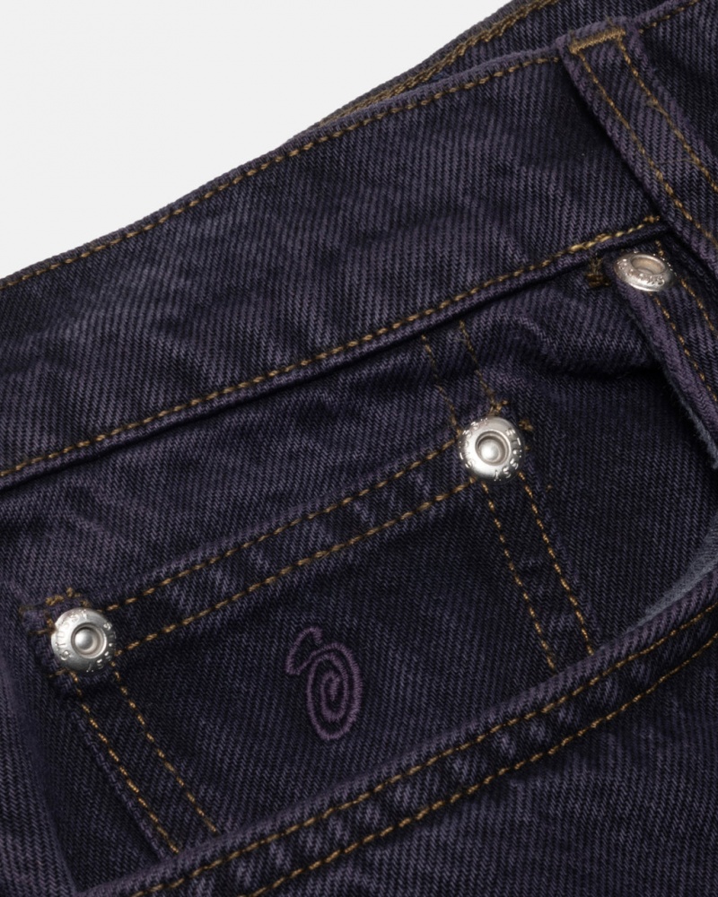 Stussy Classic Jean Denim - Unisex Denim Sort | DDKVO82068