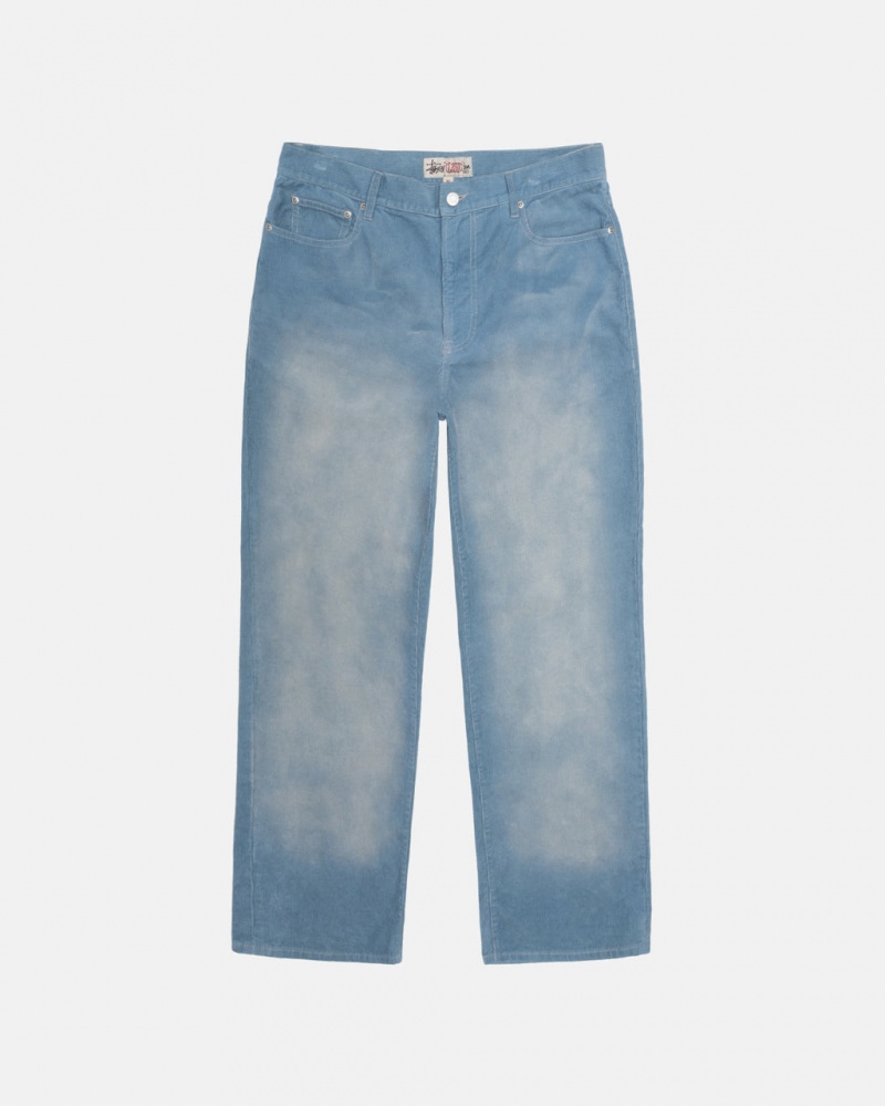 Stussy Classic Jean Faded Corduroy - Unisex Denim Blå | ADKWC94998