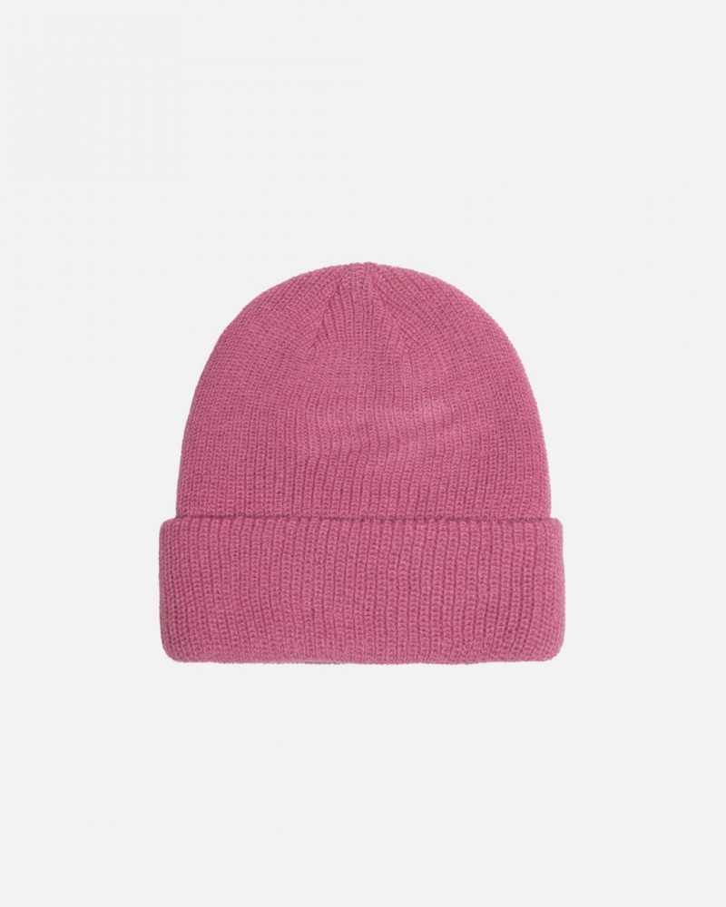 Stussy Cuff Beanie Basic - Unisex Lyserød | MDKHR80696