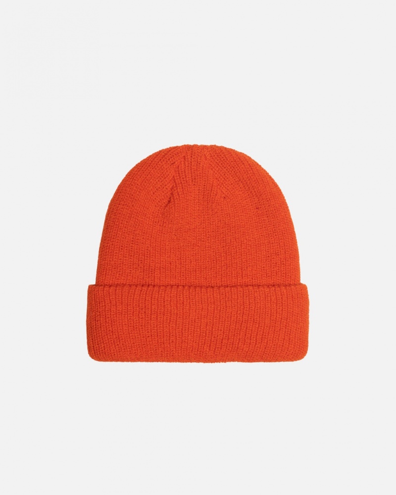 Stussy Cuff Beanie Basic - Unisex Orange | DKXMI59198