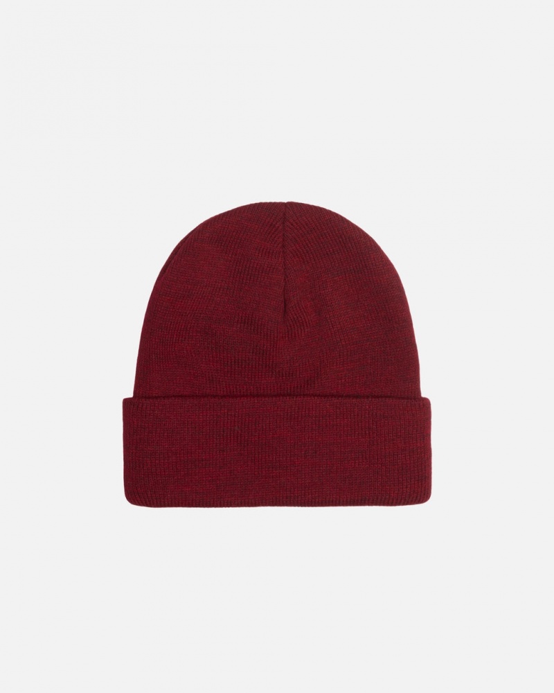 Stussy Cuff Beanie Stock - Unisex Rød | LDKTR84228