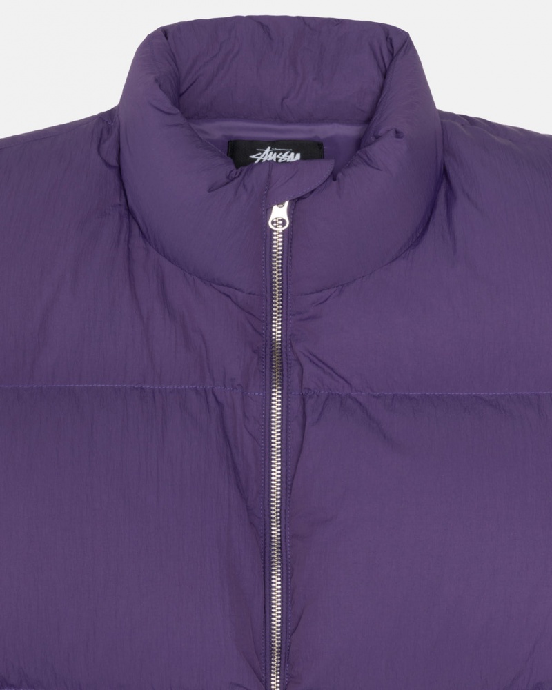 Stussy Down Puffer Nylon - Unisex Jackets Lilla | DKNEJ71928