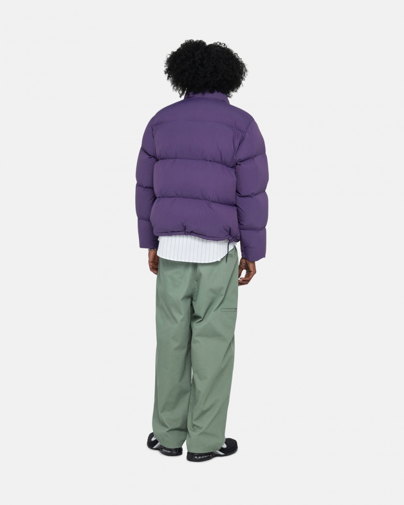 Stussy Down Puffer Nylon - Unisex Jackets Lilla | DKNEJ71928